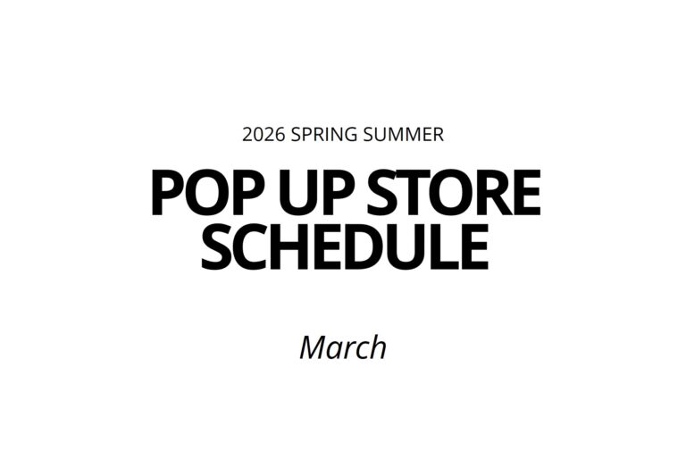 D.A.T.E. 3月 POP UP STORE SCHEDULE
